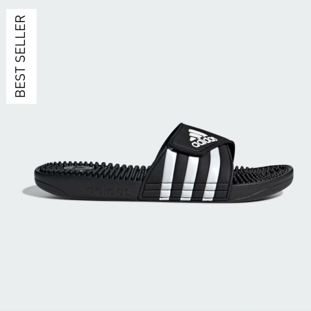 adidas Adissage Slides Black Womens 13 - Picture 9 of 13